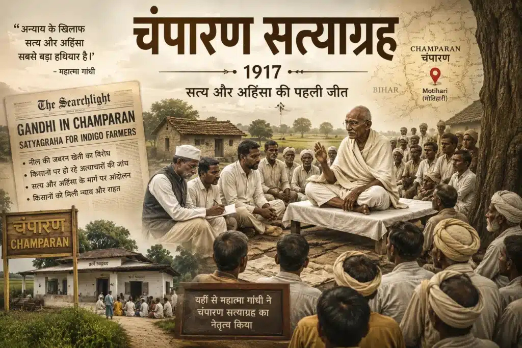 History of East Champaran Bihar in Hindi